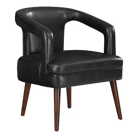 Osp Home Furnishings Mason Accent Reception Chair, Black MSN-PD27