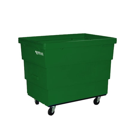 Royal Basket Trucks Cube Truck, Green, Rubber G13-GNX-RCC-4HNN