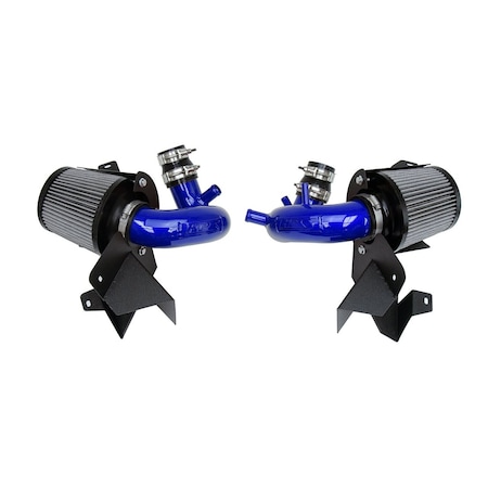 Hps Performance Air Intake Kit with Heat Shield, Blue,  827-672BL