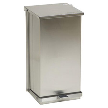 Detecto Stainless Steel Step-On Waste Can Receptacles Detecto-C-48