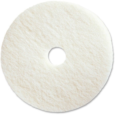 Genuine Joe Polishing Floor Pad - 20 Diameter - 1 Thickness - White, 5PK GJO90520