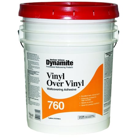 Dickies 5 Gal Gardner-Gibson 7760 Dynamite Vinyl Over Vinyl Wallcovering Adhesive A861G0WH4232