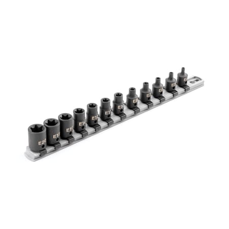 Tekton Impact Socket Set, Steel, 12 Pieces SID91116