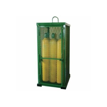 Saf-T-Cart Storage Series Cylinder Cage, Locking Door, (12) Hi-Pressure Cylinders 339-STS-12