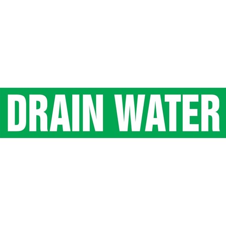Accuform ASME ANSI PIPE MARKER DRAIN WATER RPK297SSH