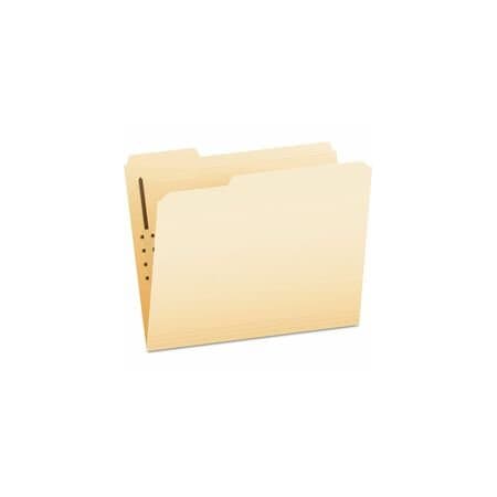 Pendaflex Manila Fastener Folders, 1/3-Cut Tabs, 1 Fastener, Letter Size, Manila Exterior, 50PK PFXFM210