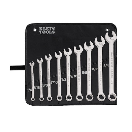 Klein Tools Combination Wrench Set, 9-Piece 68402