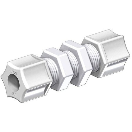 Jaco Bulkhead Compression Union, 1 1/2"L, PK5 20-4-P-PG