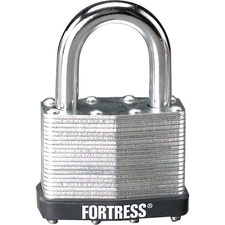 Master Lock Padlock, Keyed Different Key, 5/16 in Dia Shackle, 1-1/4 in H Shackle, Steel Shackle, Steel Body 1805D
