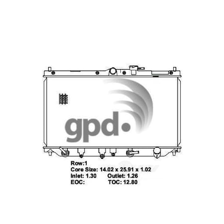 Global Parts Distributors Radiator 19C