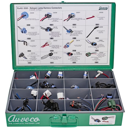 Auveco Halogen Lamp Repair Harness Assortment 6560