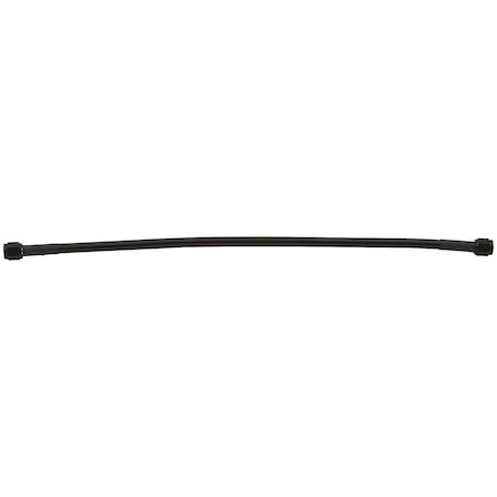 Powerhouse 30 in. No. 2 Two -3 Straight Ends Coated Braided Line Hose, Black PO3612737