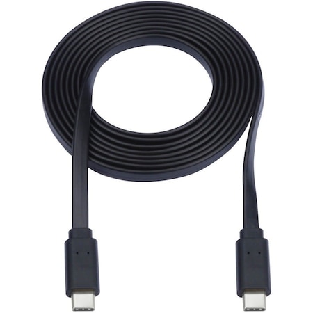 Eaton EATON USB-C Flat Cable M/m, USB 2.0, Black, 6 Ft. 1.83 M U040-006-C-FL