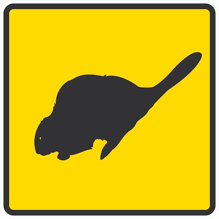 Lyle Beaver Crossing, 24x24, Engineer Grade, Yellow G-12926-EG_24x24