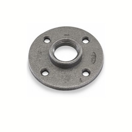 Ironwerks Designs 1/2" Black Malleable Iron Premium Floor Flange, 10 PK IW-FLNG-1/2-10