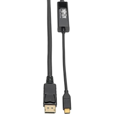 Tripp Lite USB C to DisplayPort 4K Adapter Cable M/M USB Type C to DP 10ft U444-010-DP