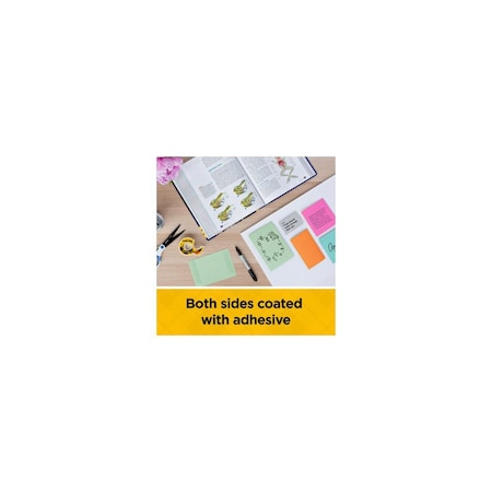 Scotch Office Tape, 250 in L, 1/2 in W, Plastic Backing Clear 136