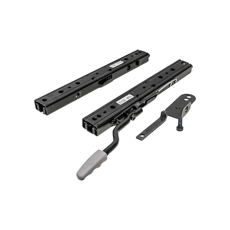 Uni Pro Slide Rail Kit Works with Grammer Seats Black Powder Coat 6048