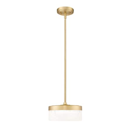 Z-Lite Renaud Modern Gold 1 Light Pendant 827P9-MGLD-LED