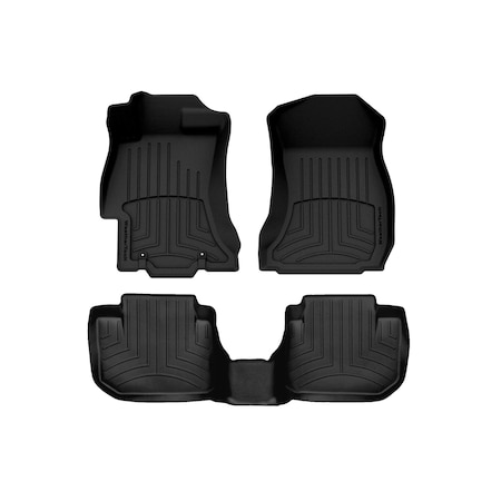 Weathertech Black, Front and Rear FloorLiner HP 44439-1-2IM