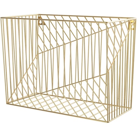 Paperperfect Gold Hanging File Basket - Gold PA2656469