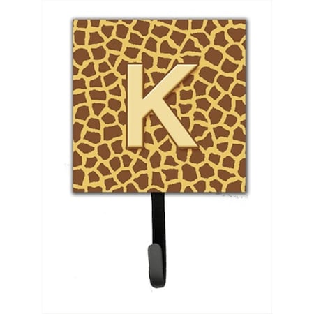 Carolines Treasures Letter K Initial Monogram - Giraffe Leash Holder Or Key Hook CJ1025-KSH4