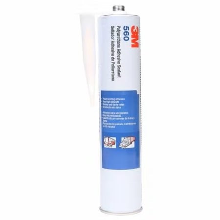 3M Polyurethane Adhesive Sealant, 10 oz, Cartridge, White, Polyurethane Base, 560 560