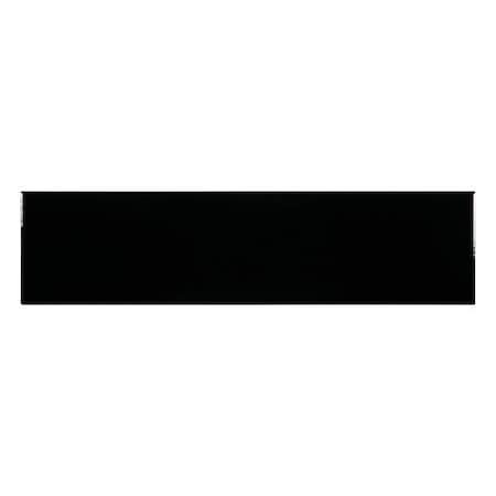 Crossville Wall Tiles, Black, 4 in. H, 11.875 in. L WT01.10412G