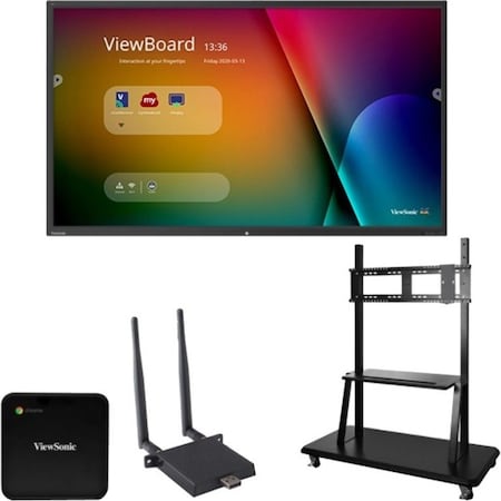 Viewsonic ViewBoard bundle includes the following items: - ViewBoard IFP7550 4K Interactive display - IFP7550-C2