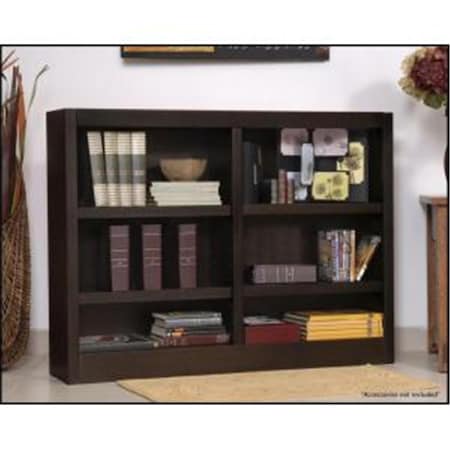Convenience Concepts Double Wide Bookcase- Espresso Finish 6 Shelves HI3175101