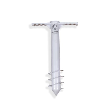 Picnic Time Family Of Brands Beach Umbrella Sand Anchor - Oniva, White 888-01-160-000-0