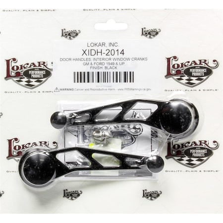 Lokar XIDH-2014 Midnight Series Black Billet Aluminum Window Crank LOKXIDH-2014