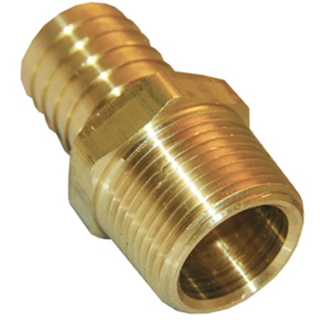 Westlake Pipe & Fittings 1/2'' MPTx3/8'' Brass Hose Barb Adapter 17-7749
