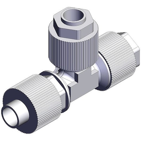 Smc Tee Fitting, Union, PFA LQ1T3A-ST2
