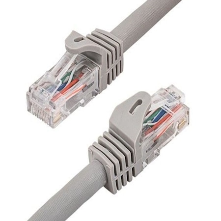 Sanoxy 1ft Cat6a 600 MHz UTP Snagless Ethernet Network Patch Cable, Gray SNX-CBL-LDR-C6110-3001
