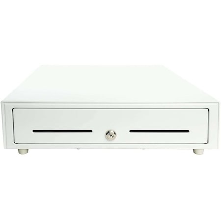 Star Printer Cash Drawer, White, 16Wx16D, Printer Driven, 5Bill-8Coin, 2 Media 37965590