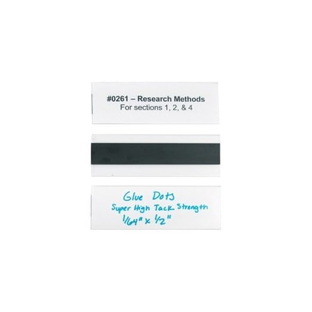 Bubblefast 2 x 6'' Hol-Dex Magnetic Plastic Label Holders BFLH115