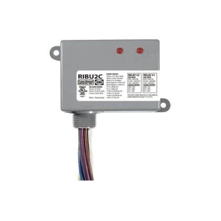 Functional Devices-Rib Enclosed Pre-Wired Relay, 10A, (2) SPDT RIBU2C