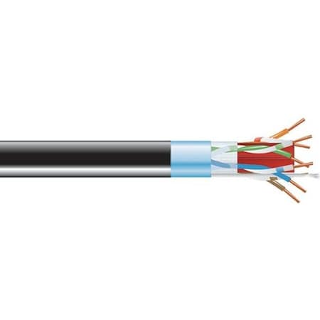Black Box 1000 Cat6A 650Mhz Solid Bulk Cable F/Utp Cmp Black C6ABC51S-BK-1000