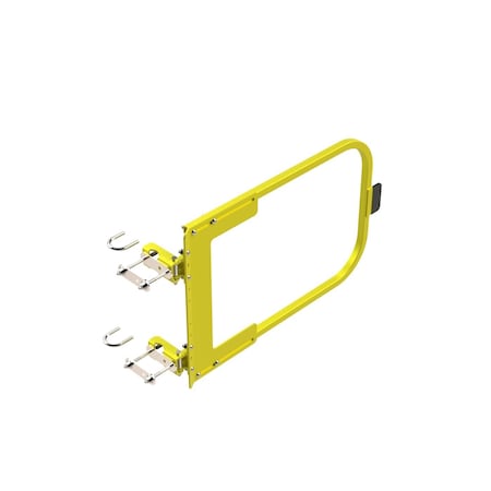 Safety Rail Adjustable Self-Closing Gate 33-39in, Yellow 401657