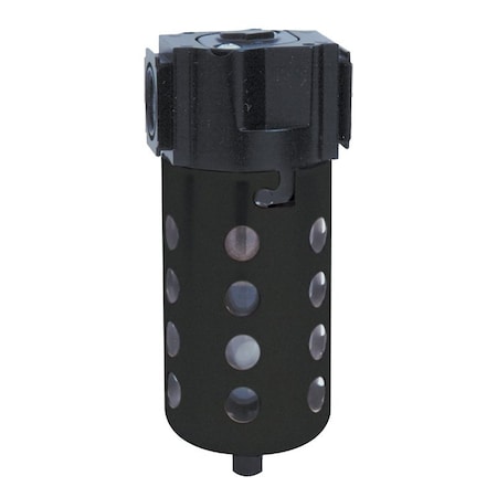 Tru-Flate 24-301 Air Line Filter, Manual, Polycarbonate 27-301