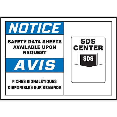 Accuform OSHA NOTICE SAFETY LABEL SAFETY FBLHCM803XVE