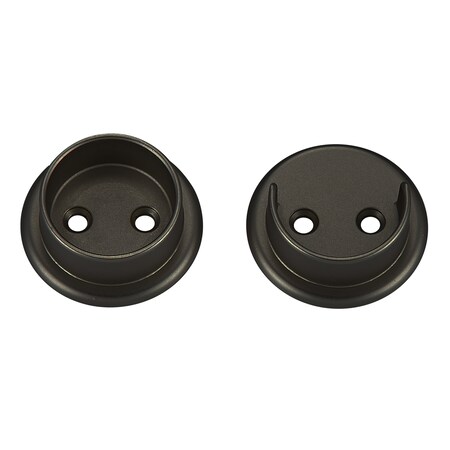 Geo PSM112-MB Metal Pole Socket Set 1-1/2" Diameter Matte Black Finish GBH-PSM112-MB