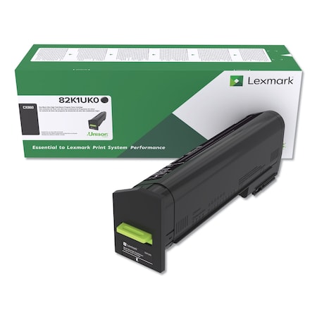 Lexmark 82K1UK0 Return Program Ultra High-Yield Toner, 55000 Page-Yield, Black 82K1UK0