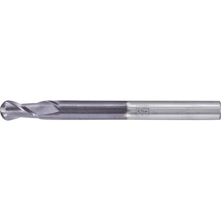 Pferd PFERD Ball Nose End Mill, 2 flutes, 3/8'' Dia, 3/4'' APMX, 4'' OAL, cylindrical shank 23003012