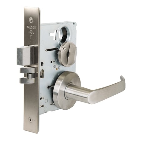 Falcon Grade 1 Privacy Mortise Lock, Non-Keyed, Dane Lever, Gala Rose, Exterior Indicator OCCUPIED/VACANT,  MA301 DGM 630