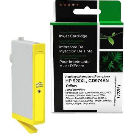 Clover Imaging Group Imaging Remanufactured High Yield Yellow Ink Cartridge 117811
