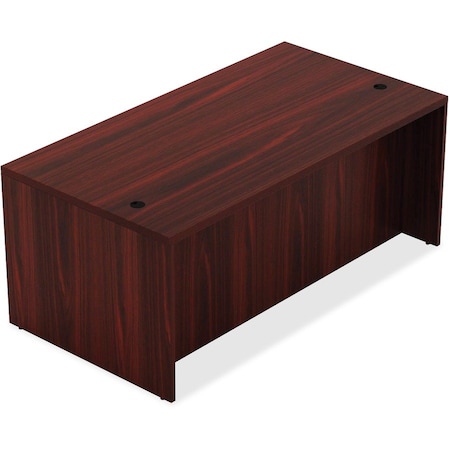 Lorell Wood Desk - 59" x 29.5" x 30" Desk - Mahogany - Chateau Series 34304