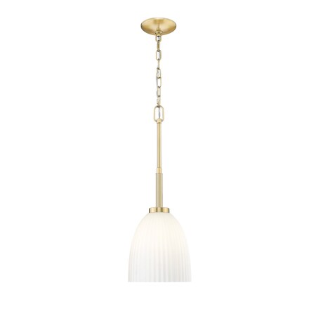 Z-Lite Naya 1-Light Pendant, 8 in W, Modern Gold 7518P8-MGLD