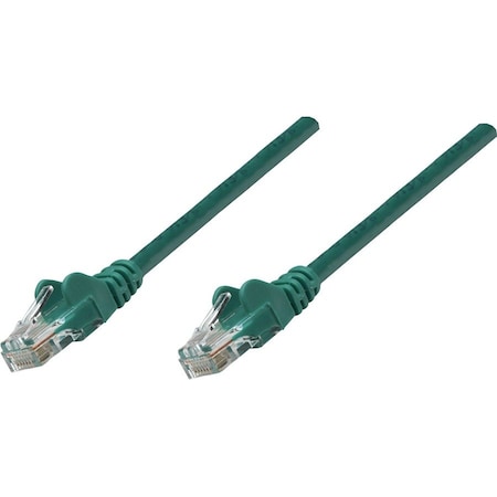 Intellinet Network Solutions Network Cable, Cat6, UTP, RJ-45 Male / RJ-45 Male, 0.6 m (2 ft.), Green 738323